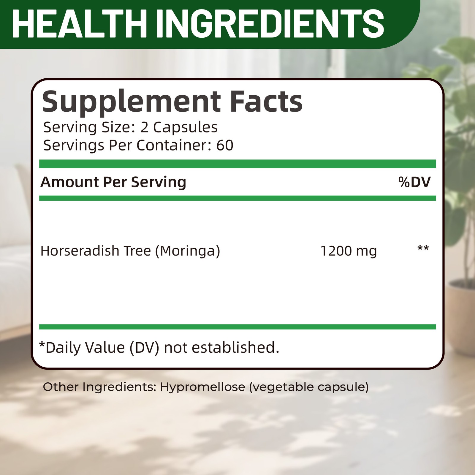 Moringa 240pcs – Supports Immunity, Healthy Skin, Joints, Hair, Metabolism
