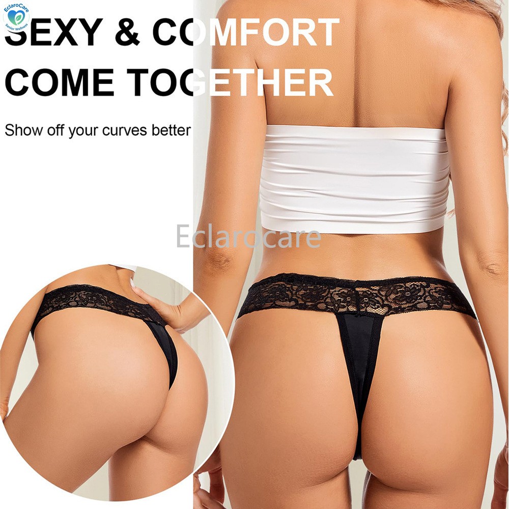 3pcs Period Underwear Women Lace Low-rise 4-layer Leak-Proof Menstrual Panties