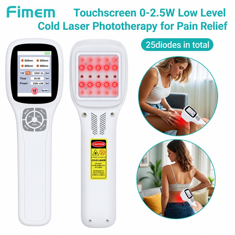 Cold Laser Therapy Infra Red Light LLLT Device for Joint Pain 2500mW Touchscreen