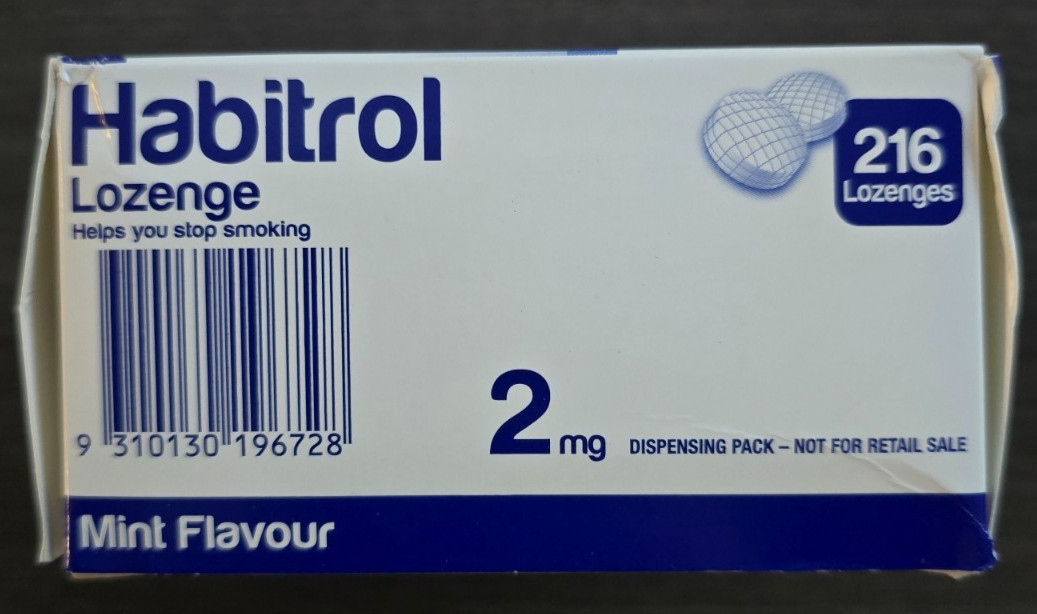 Habitrol Nicotine Lozenge 2mg Mint Flavor 216 Pieces Sugar Free- exp 8/2027