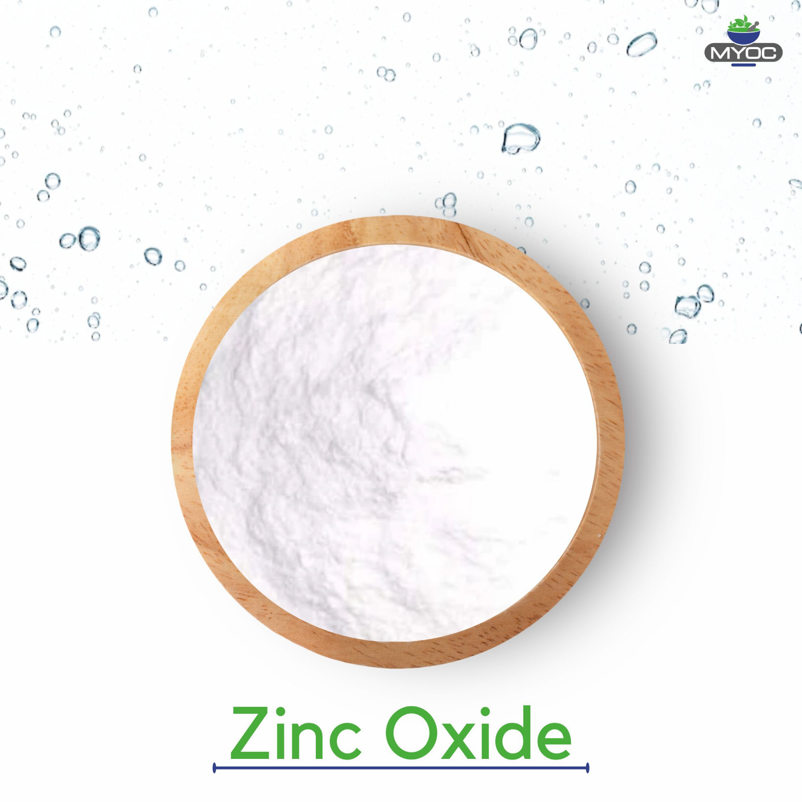 MYOC White Zinc Oxide Powder – Cosmetic Grade | 60g/2.1oz – 110g/3.8oz