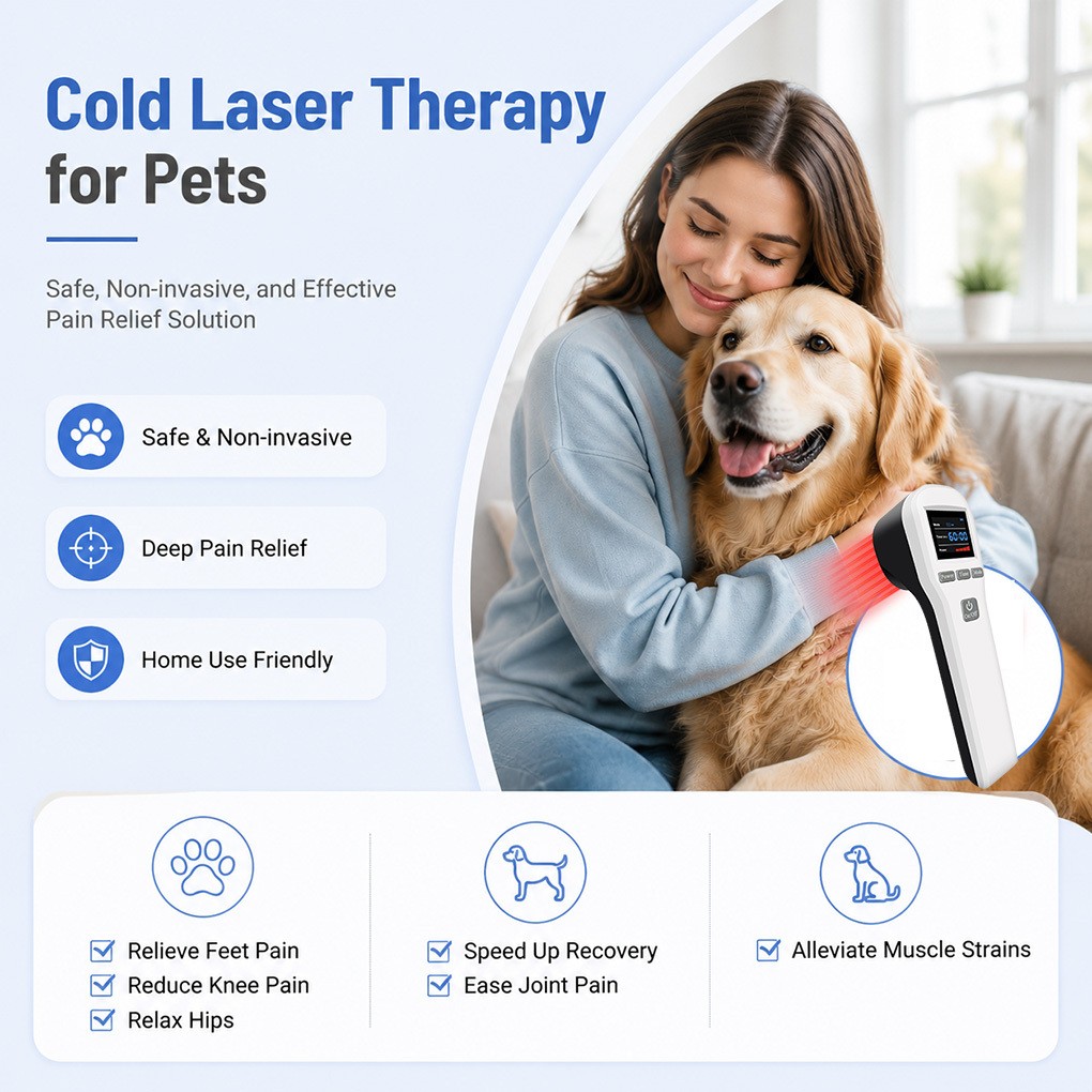 650nm 808nm LLLT Cold Laser Machine for Arthritis Muscle Pain Pets Home Use