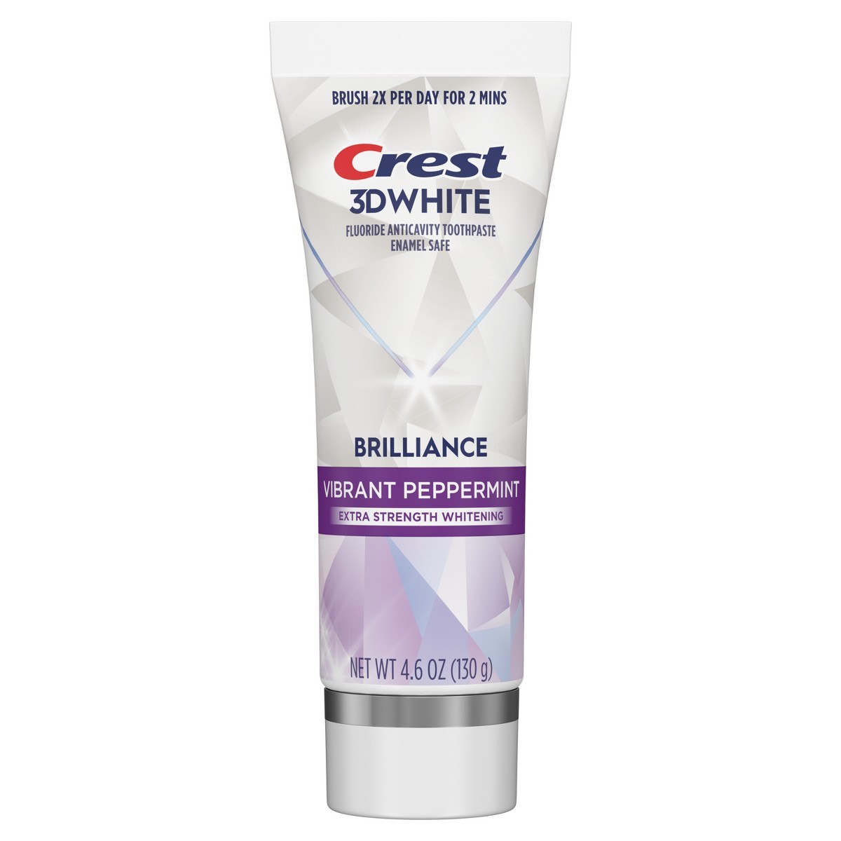Crest 3D White Brilliance Vibrant Toothpaste – Peppermint – 4.6oz/2pk