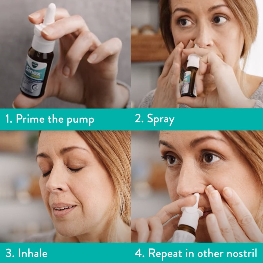 2-Pack Vicks Sinex Severe Nasal Spray Original Ultra Fine Mist 265 Sprays Each