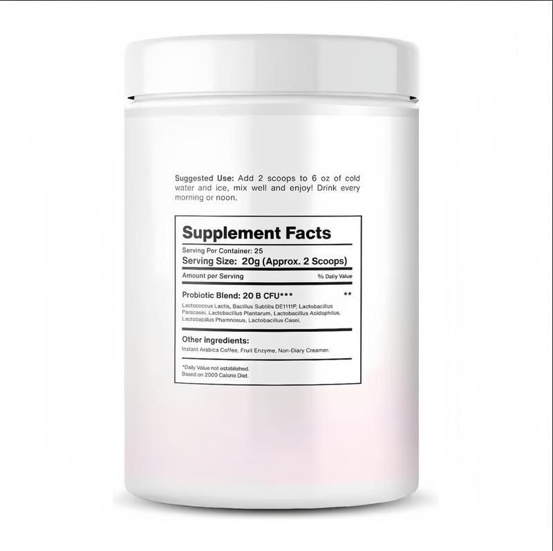 BELLA Probiotic Iced Coffee Powder Prebiotic Digestive Gut Health Drink Gluten