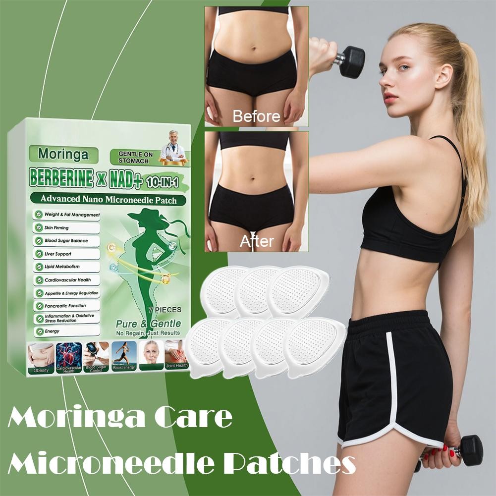 6 Box Moringa Berberine 10-in-1 Advanced Nano Microneedle Patches 7Pcs/Box US