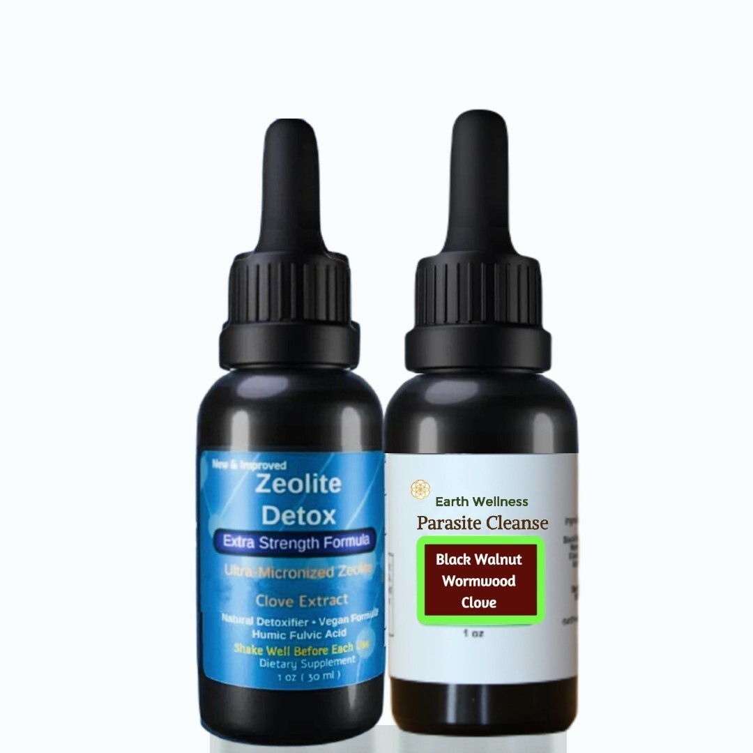 Zeolite Liquid METAL DETOX with PARASITE detox, Total Body DETOX exp 2025