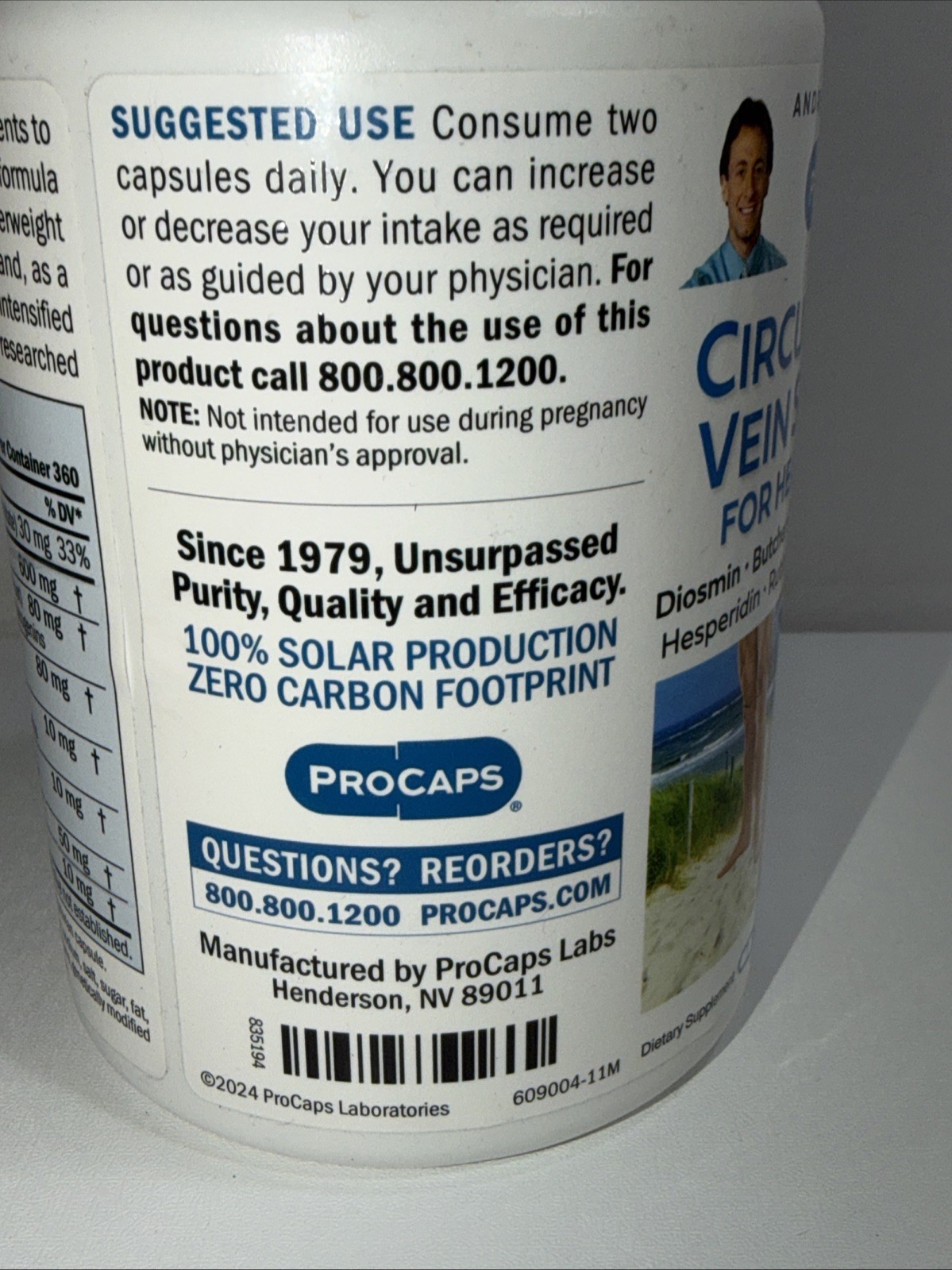 Andrew Lessman Circulation & Vein Support 720 Caps Best by 11/2028 Sealed