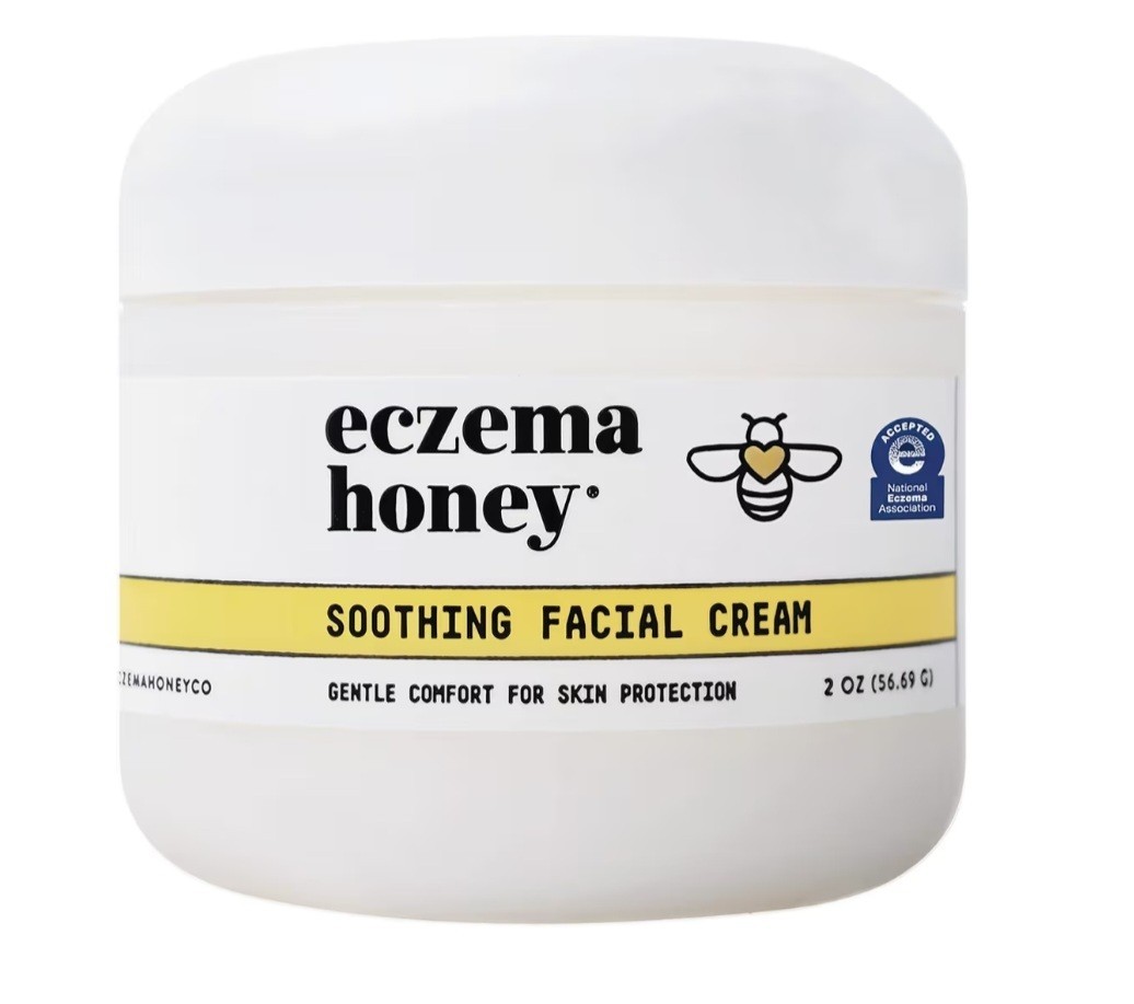 Lot Of 2 ECZEMA HONEY Soothing Facial Cream-Natural Dry Skin Repair Lotion 2 Oz