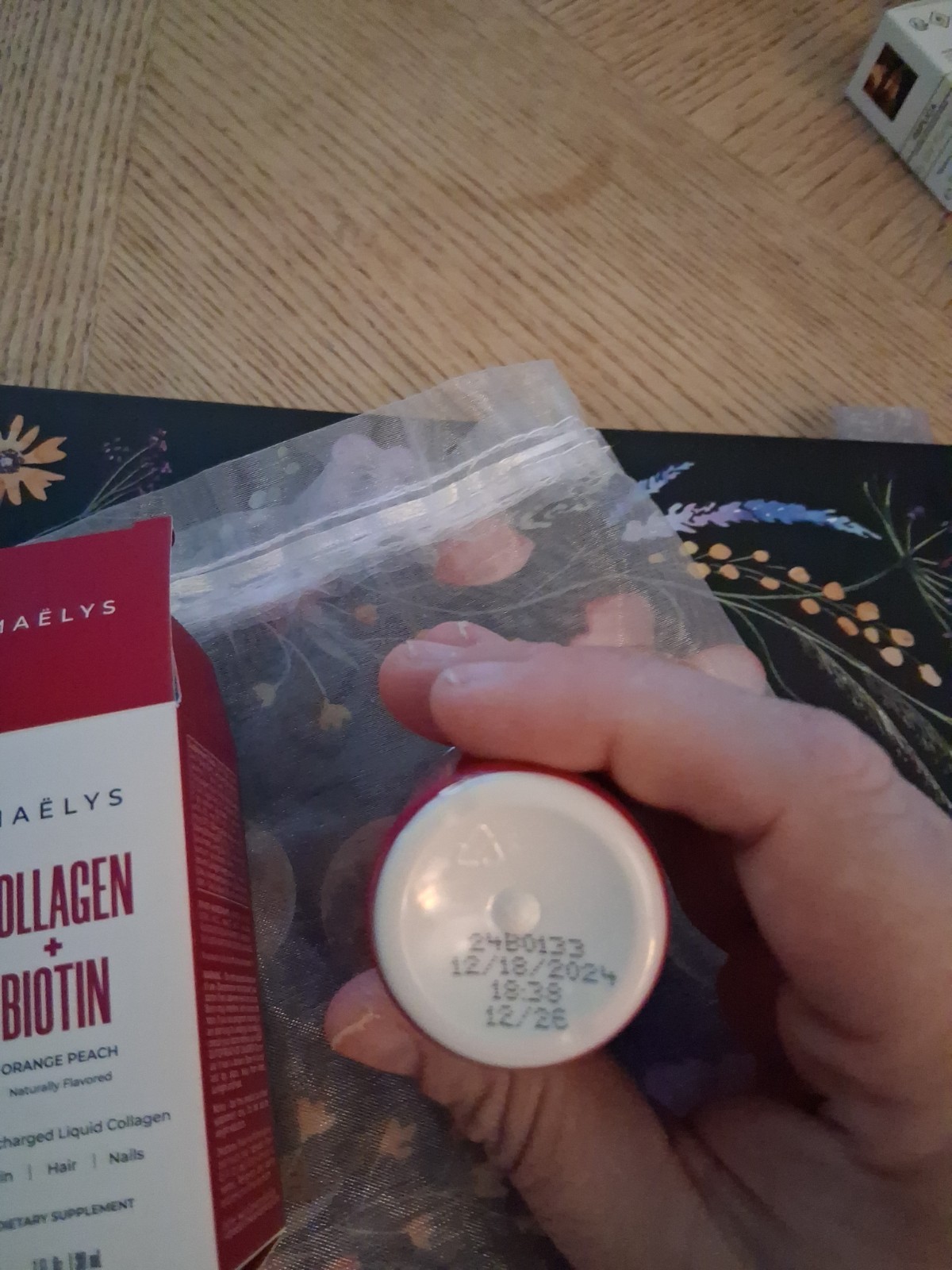 Maelys Collagen + Biotin Orange Peach Supercharged Liquid Collagen NIB