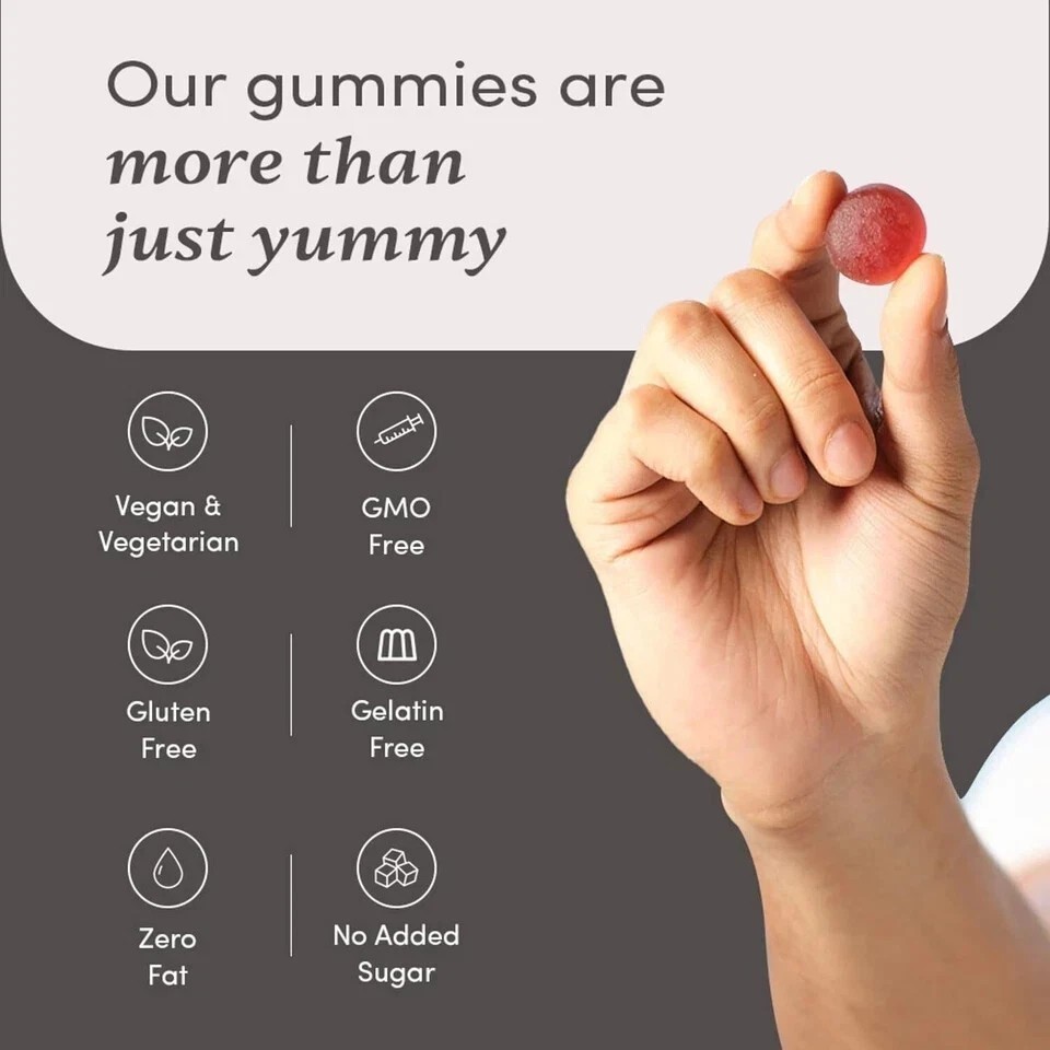 Man Matters Beard Gummies for Men 30 Days Pack Thicken Beard Stimulates Follicle