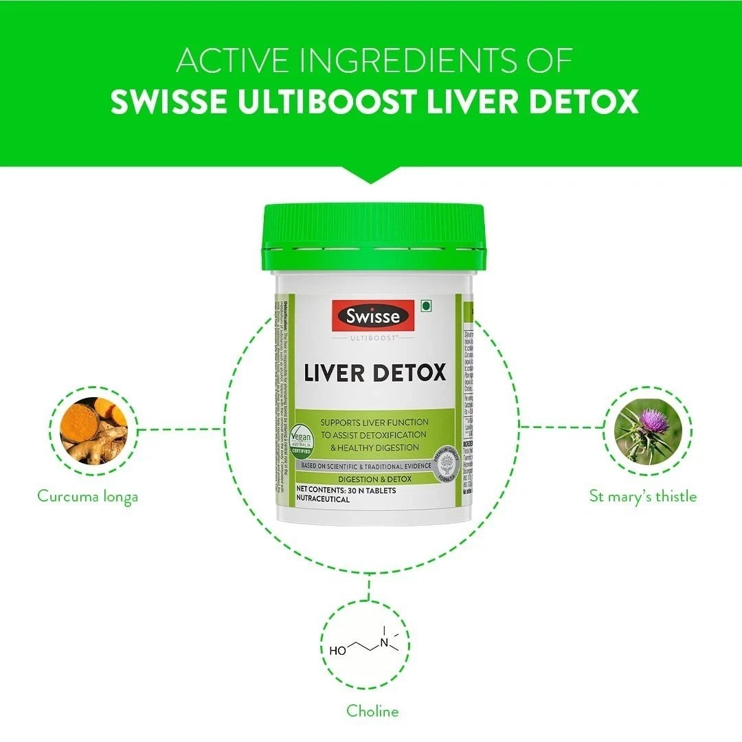 Swisse Liver Detox High Strength 500mg Milk Thistle – 30 Tablets