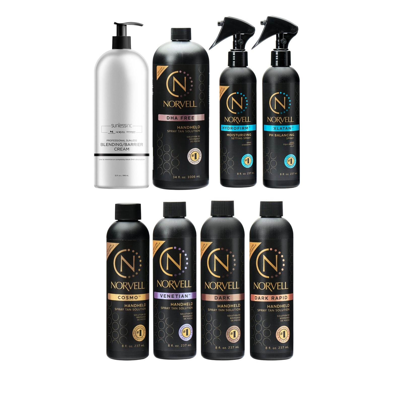 Naked Sun Fascination Spray Tanning Machine with Norvell Sunless Pro Pack and