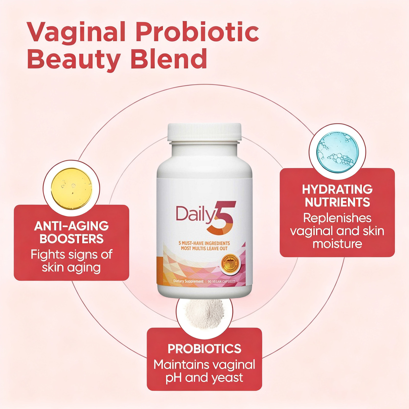 Doctors’ Preferred Daily5 90 Vegan Capsules Dietary Supplement