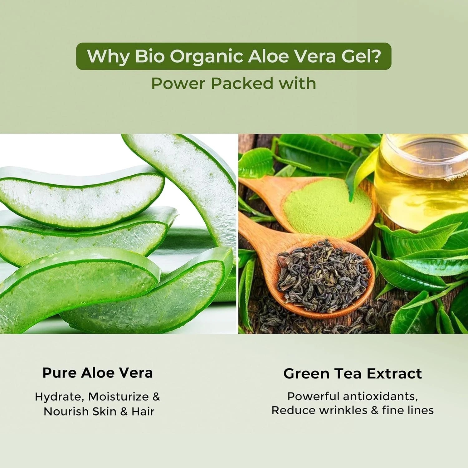 INDUS VALLEY Bio Organic Pure Multipurpose Aloe Vera Gel All Skin Type 50ml