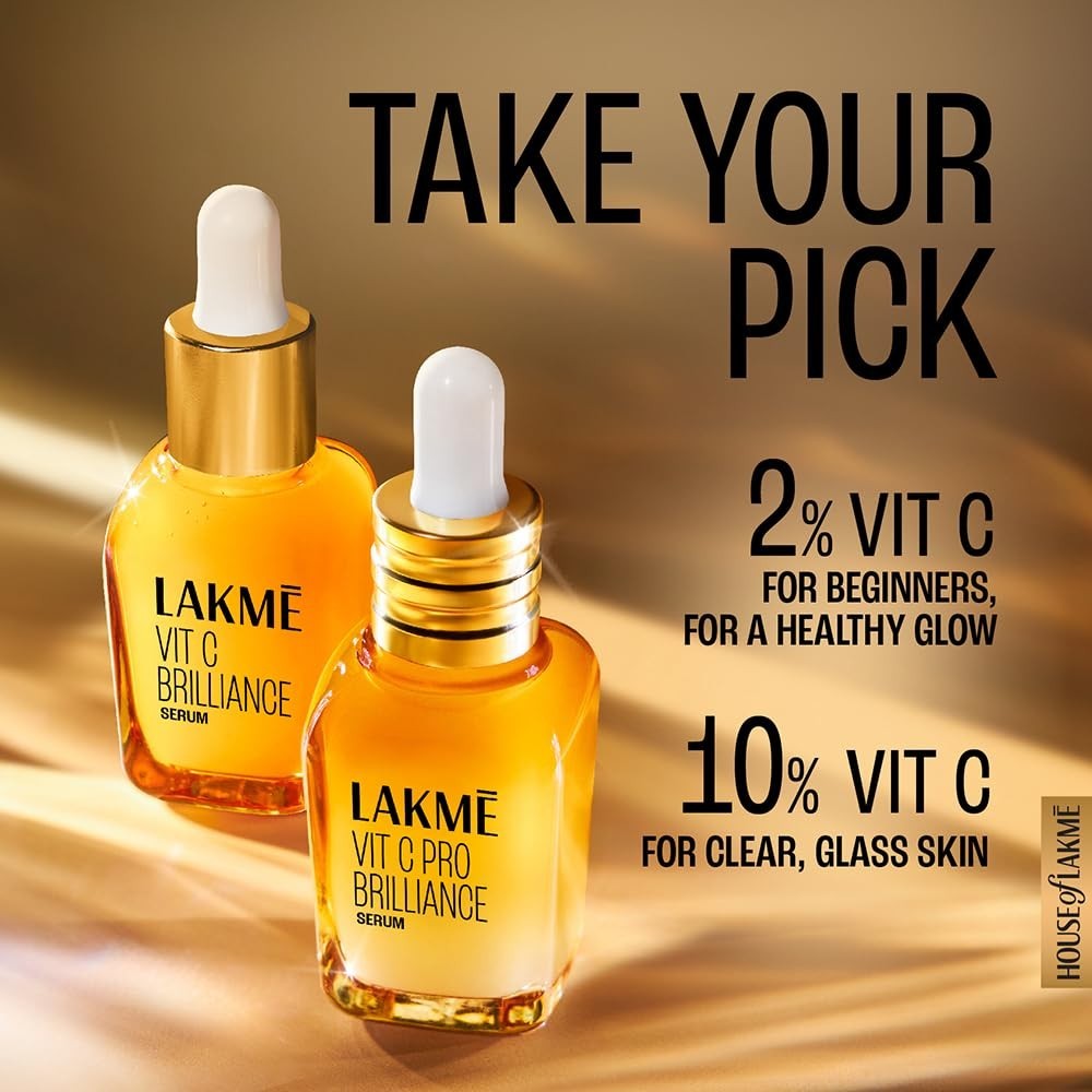 Lakme 10% Vitamin C Complex Brillance Serum 30ml Glass Skin in 21 Days