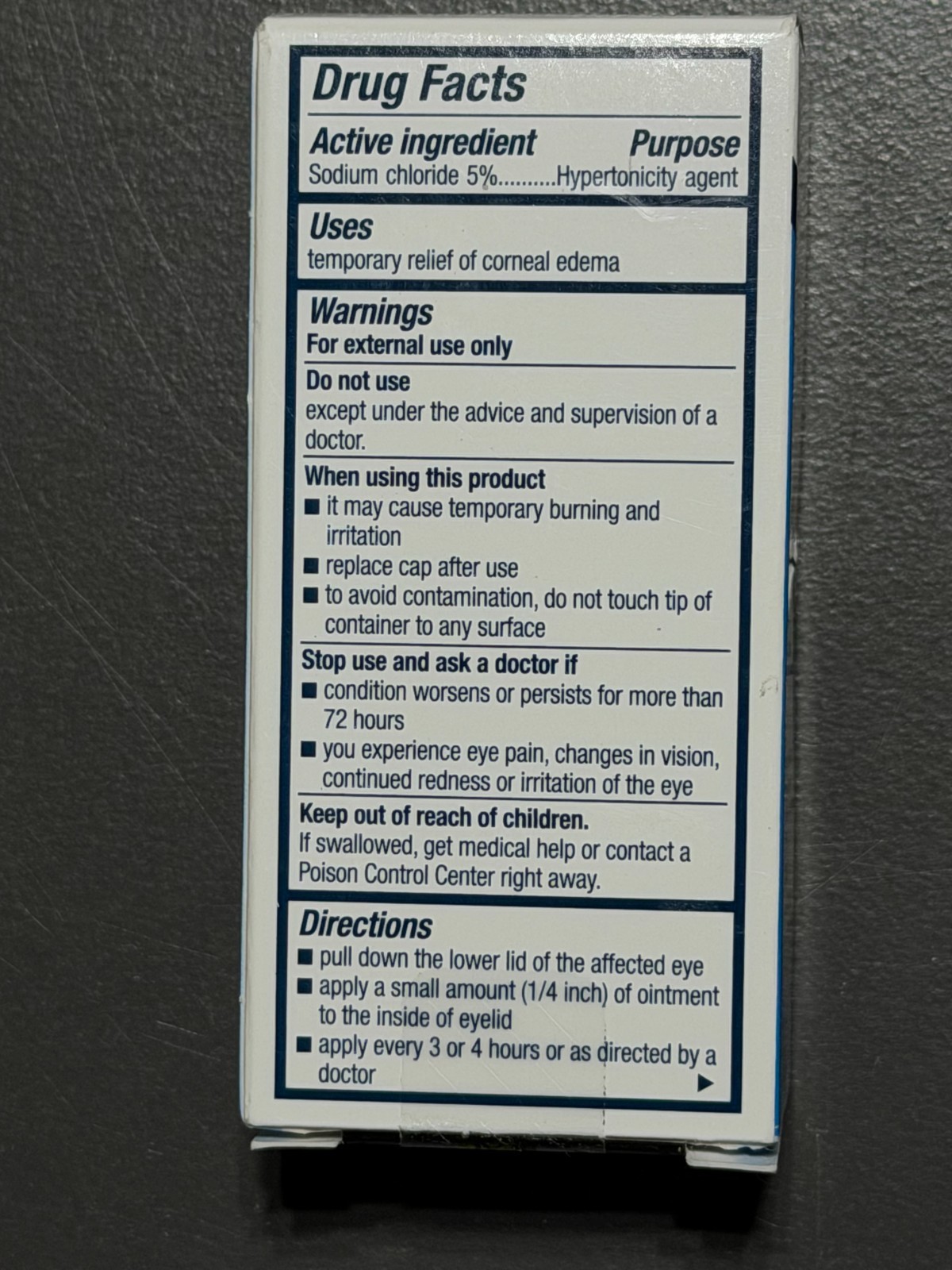 Two Boxes Bausch & Lomb MURO 128 Ointment 5 1/8 Oz Expiration Date August 2026