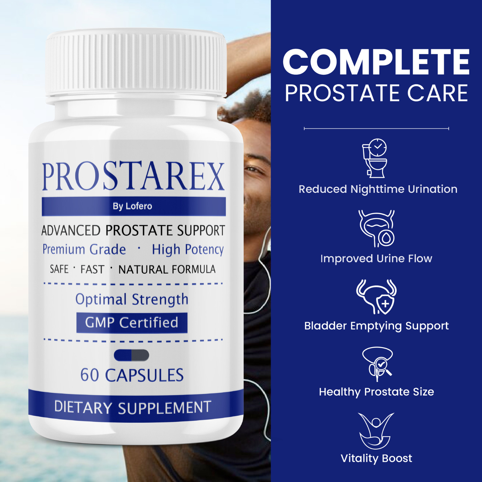 (5 Pack) Prostarex Capsules Prostate Supplements For Men Supports Health (300ct)