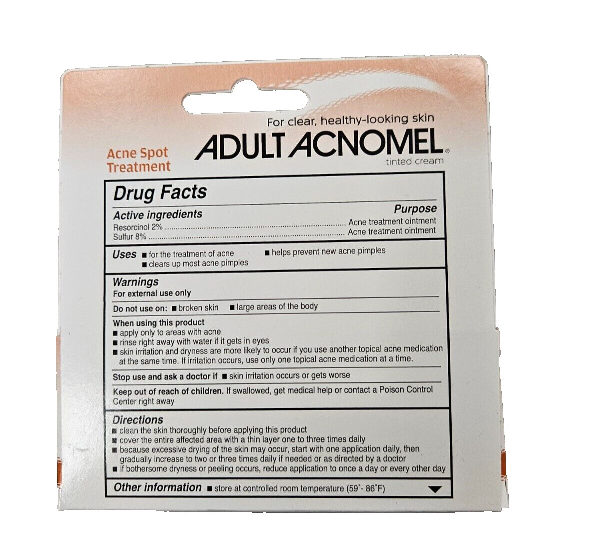 Acnomel Adult Acne Cream 1.3oz ( 3 pack ) NEW LOOK ARRIVING! ^