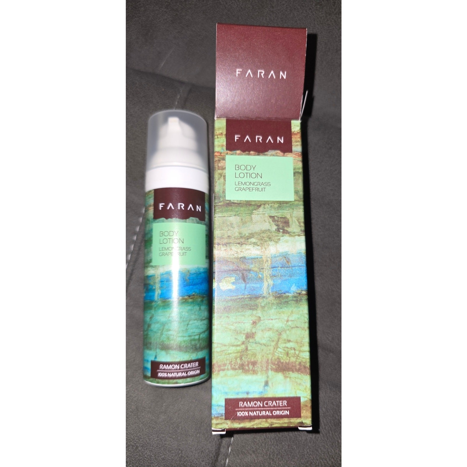 NIB Faran Body Lotion Lemongrass Grapefruit 100% Natural Made In Israel