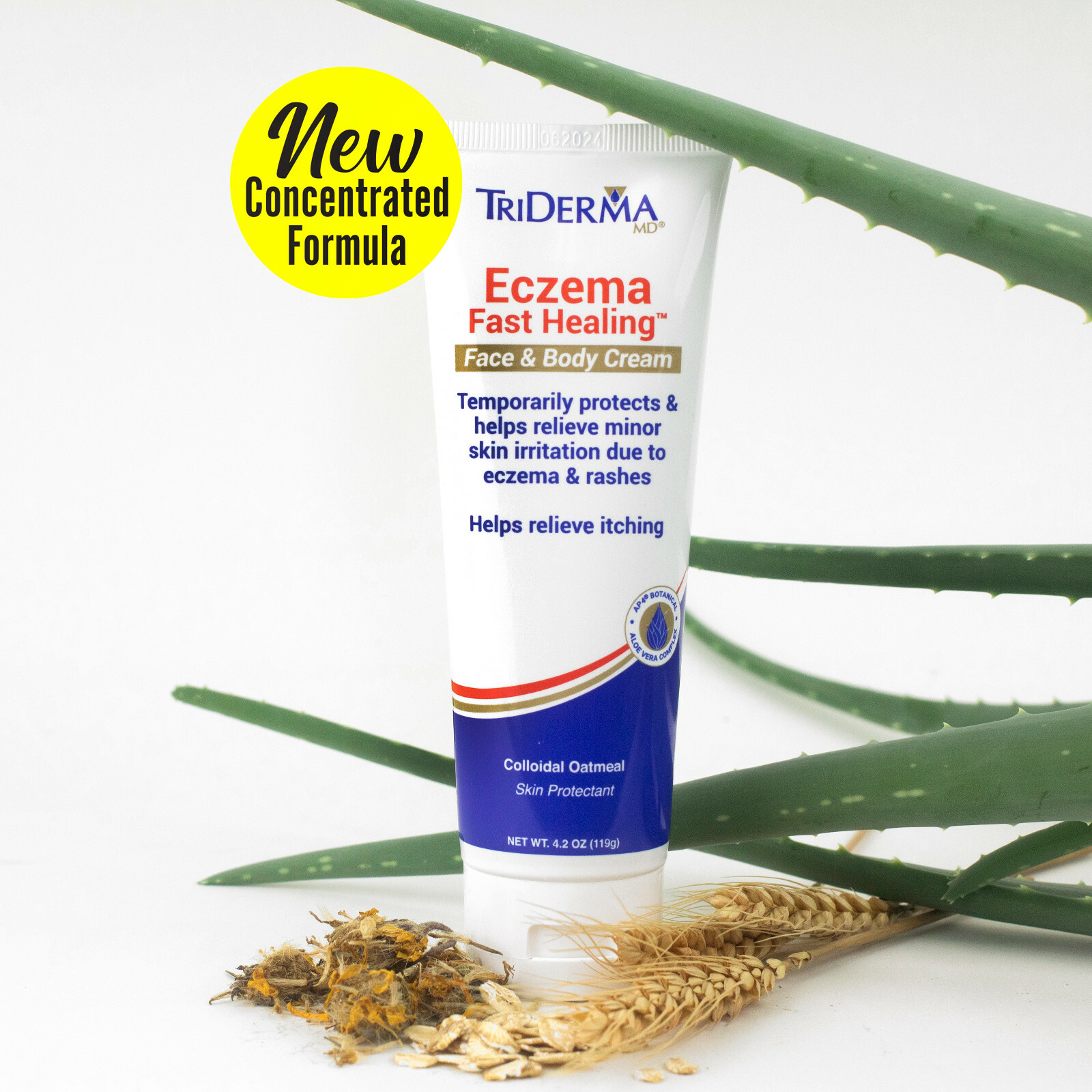 TriDerma Eczema Fast Healing Face & Body Cream, Maximum Strength 4.2 oz