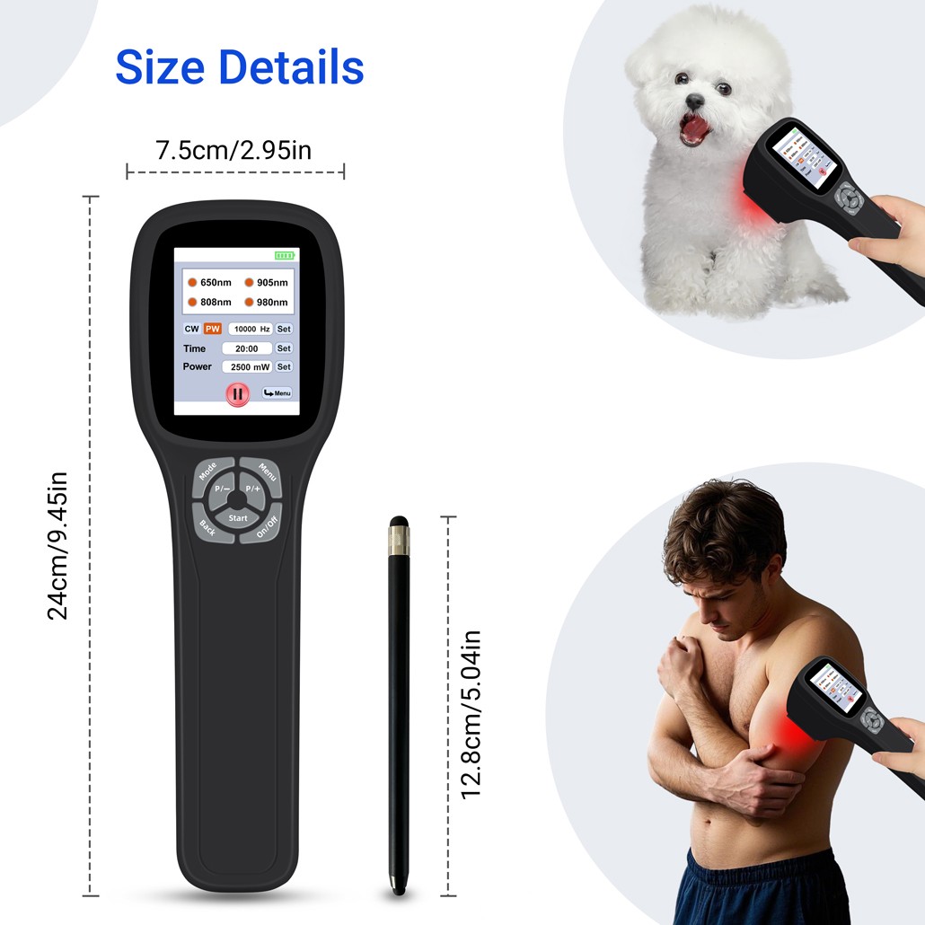 LLLT Laser Therapy for Human Pets Red Light Physiotherapy for Joints Pain 2500mW