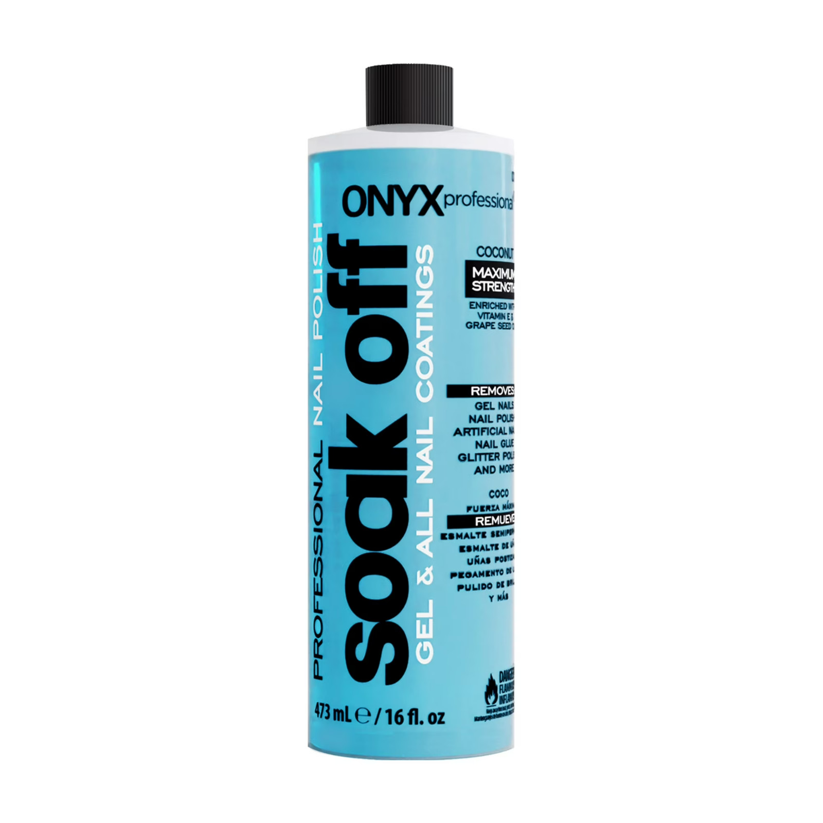 ONYX Professional Soak Off Gel Nail Polish Remover 16 fl oz Free Shipping