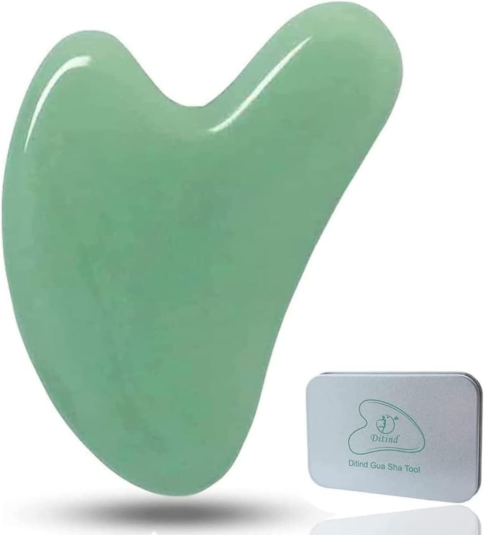 Gua Sha Jade Massage Tool: All-Natural Facial & Body Treatment for Ageless Skin