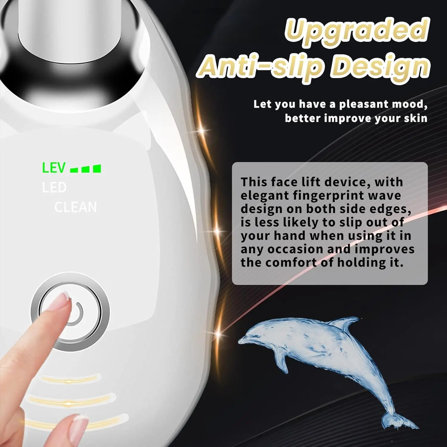 7 Color LED Face Neck Massager Thermal Vibration Skin Rejuvenation Beauty Device