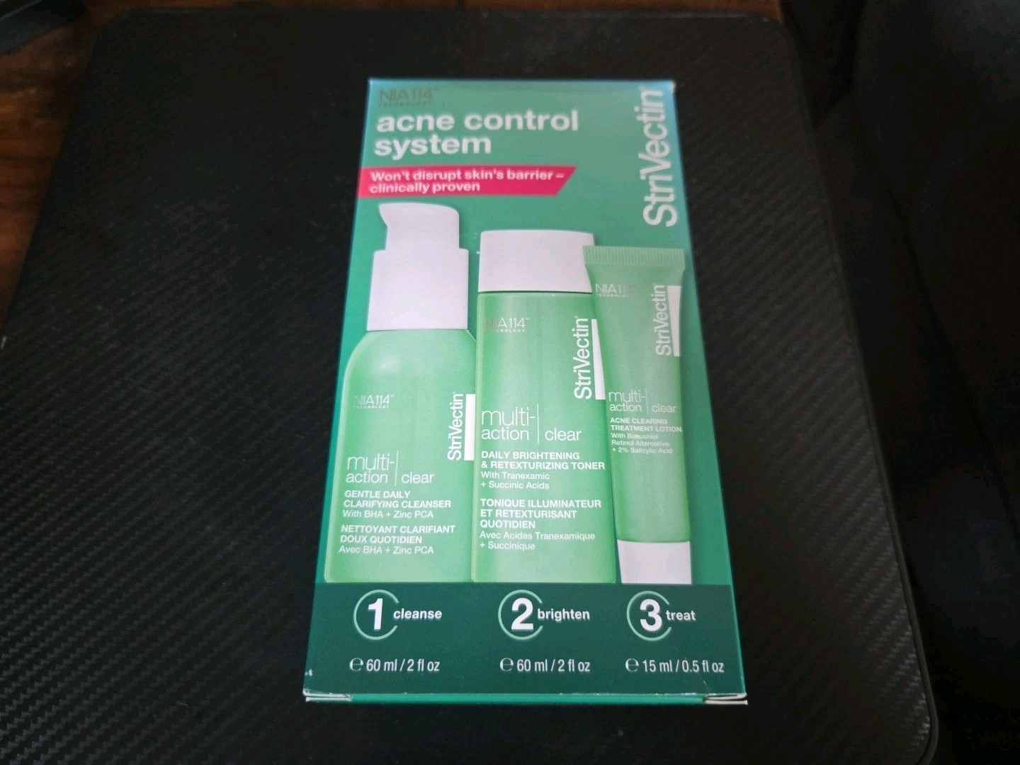 NIB – Strivectin Multi-Action Clear Acne Control System TRAVEL Trio EXP. 01/2025