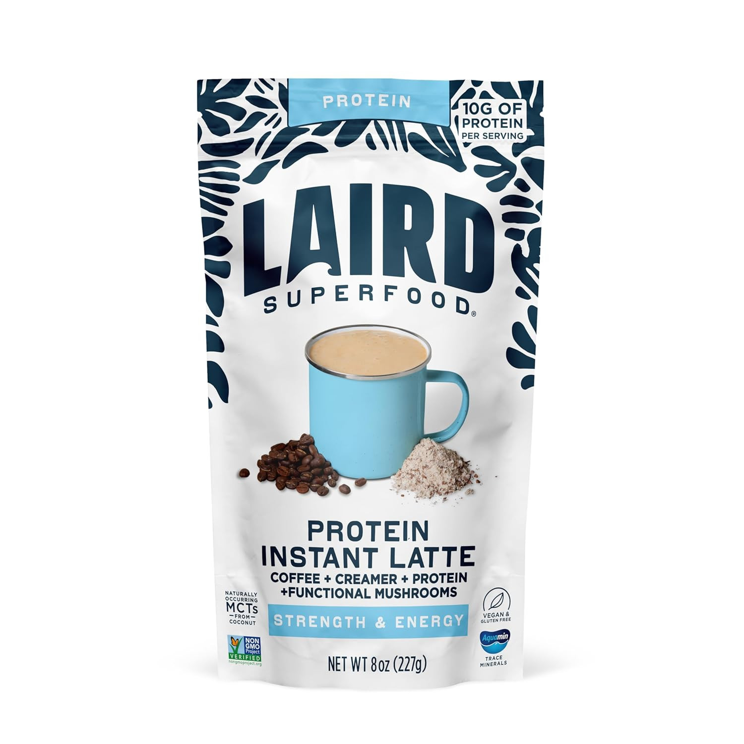 Protein Instant Latte, Sweet & Creamy, Non-Dairy, Superfood Creamer and Coffee,