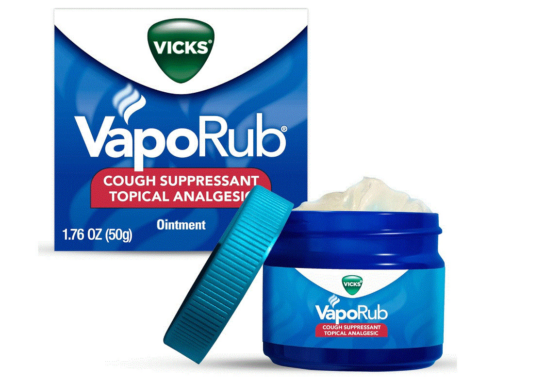 Vicks VapoRub Cough Suppressant Chest Rub Ointment Original, 1.76 OZ