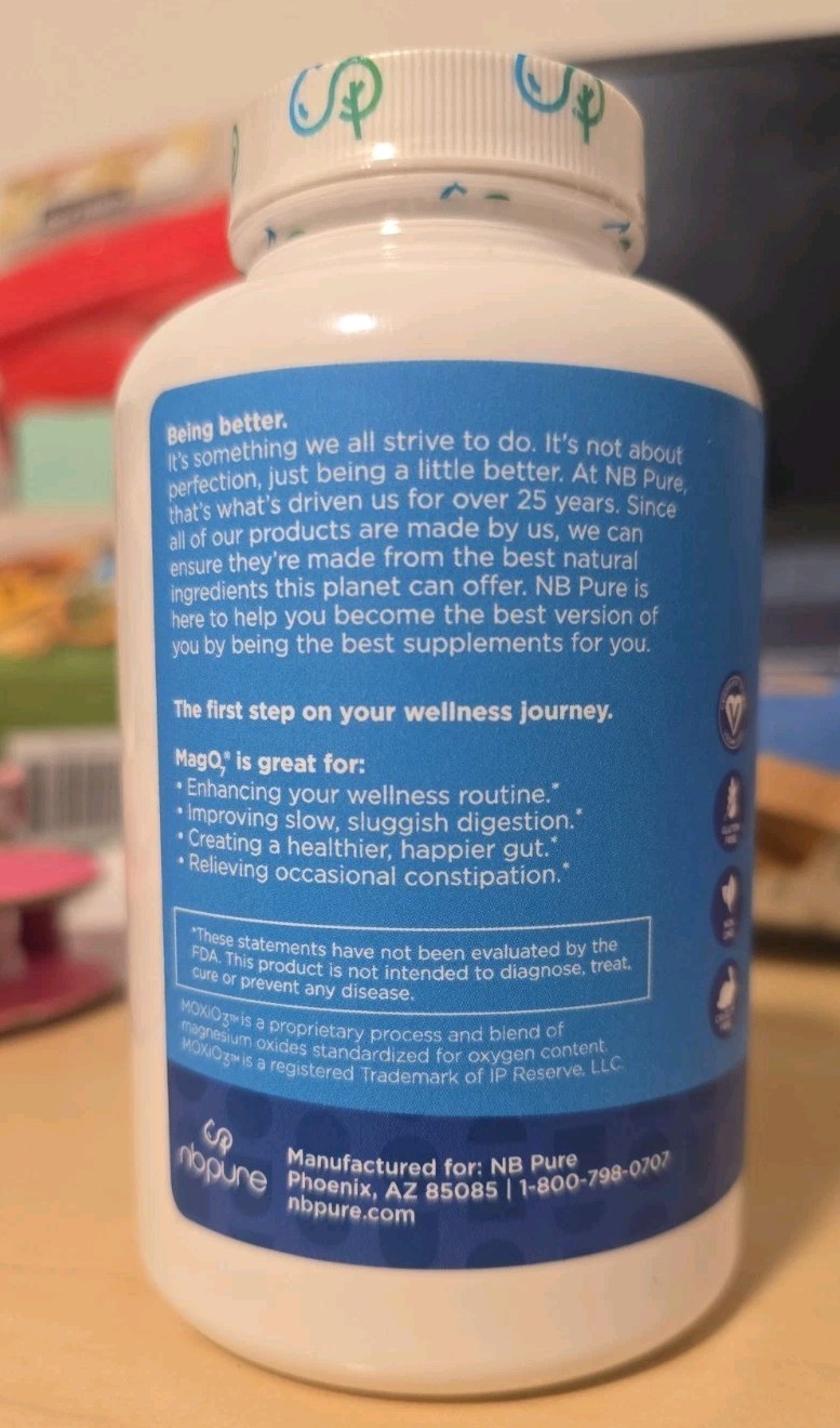 nbpure MagO7 – Natural Colon Cleanse & Detox – 180 caps Exp 01/2027