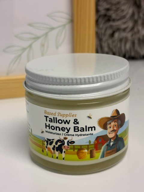 🔥Based Supplies Tallow & Honey Balm – Moisturizer – NEW