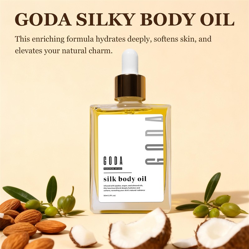 GODA Silk Body Oil Women Firming Anti Aging MoisturizerFormulaShowerOil1.7oz