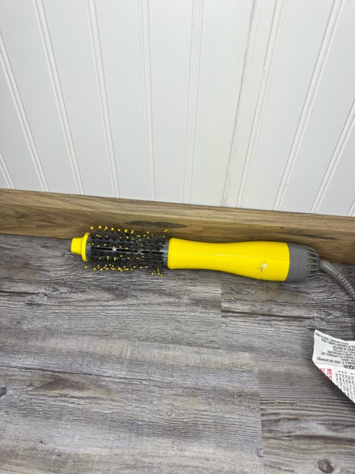 Drybar Single Shot Round Brush Hair Blow Dryer Yellow Grey