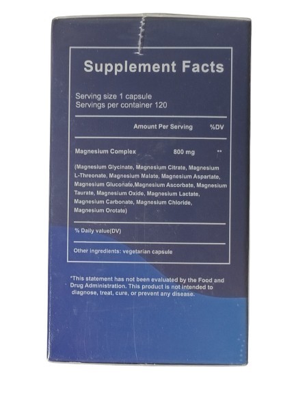 Magnesium 13-in-1 Complex 800mg 120 Capsules Supplement NEW Factory Sealed