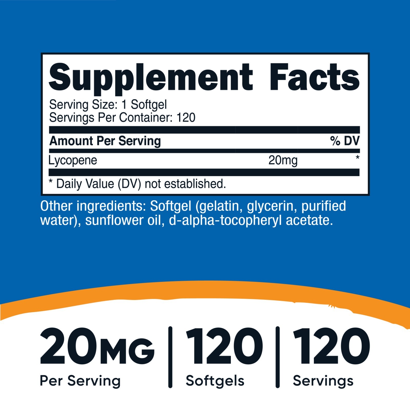 Nutricost Lycopene (20mg) 120 Capsules