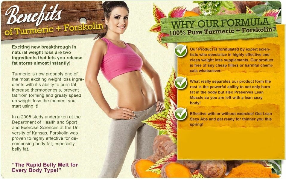 60 Days Turmeric and Forskolin Diet Advanced Weight Loss Formula Fat Burn 2 btls