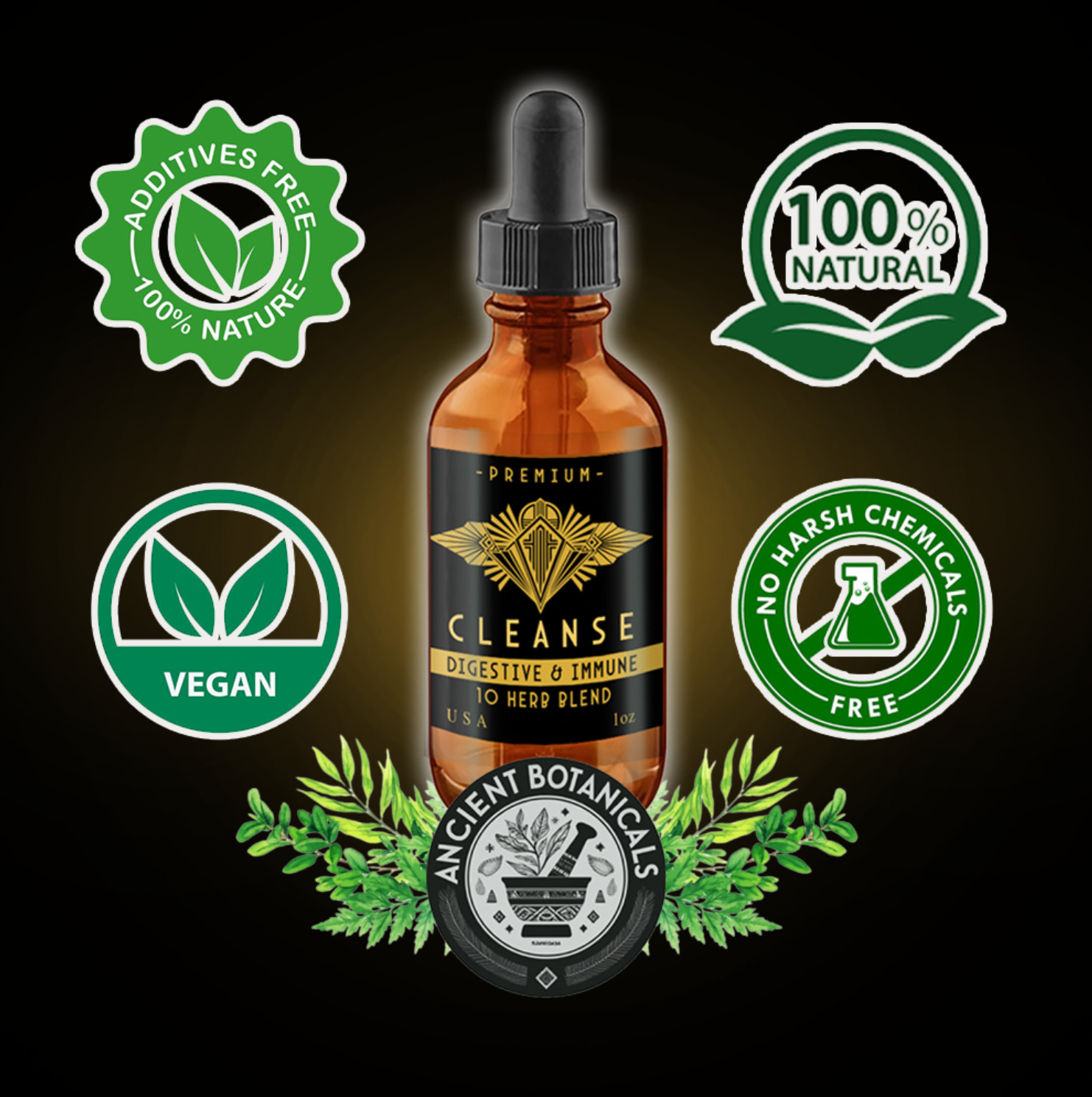 Parasite Cleanse for Humans – Deluxe Intestinal Cleanse – 2oz – USA