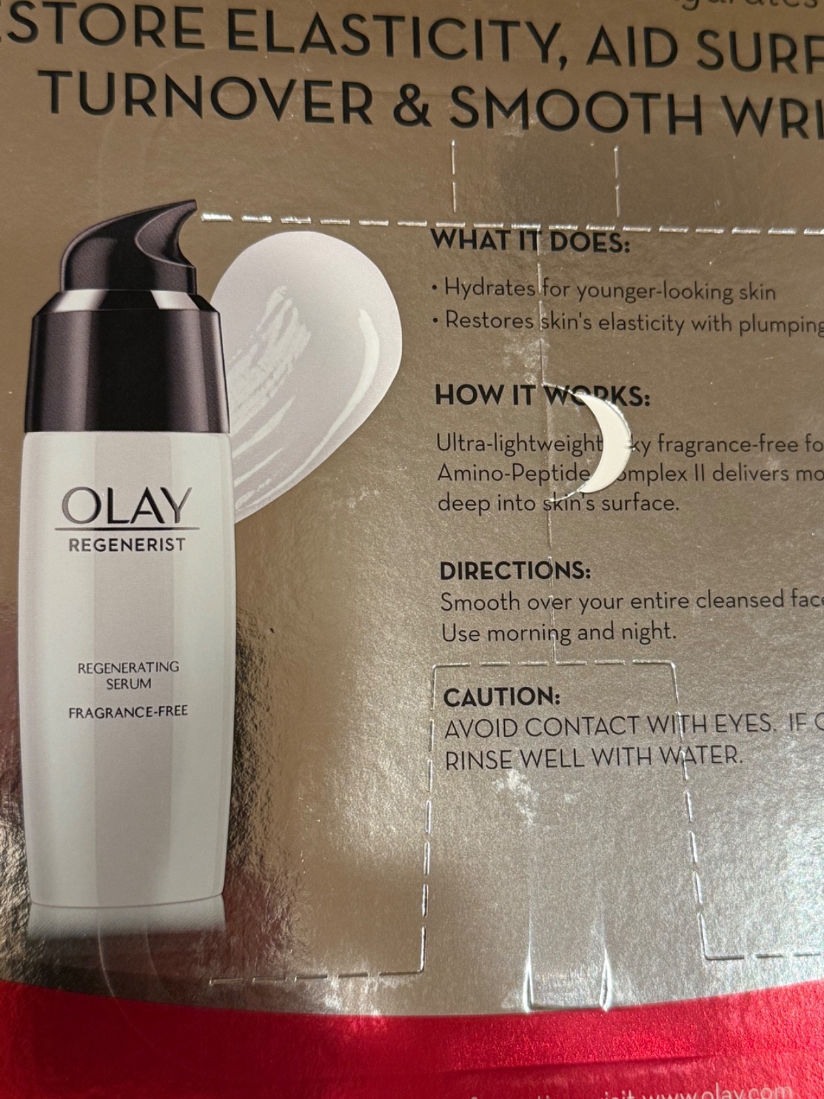 Olay Regenerist Regenerating Lightweight Serum 2pk With Bonus Travel Size