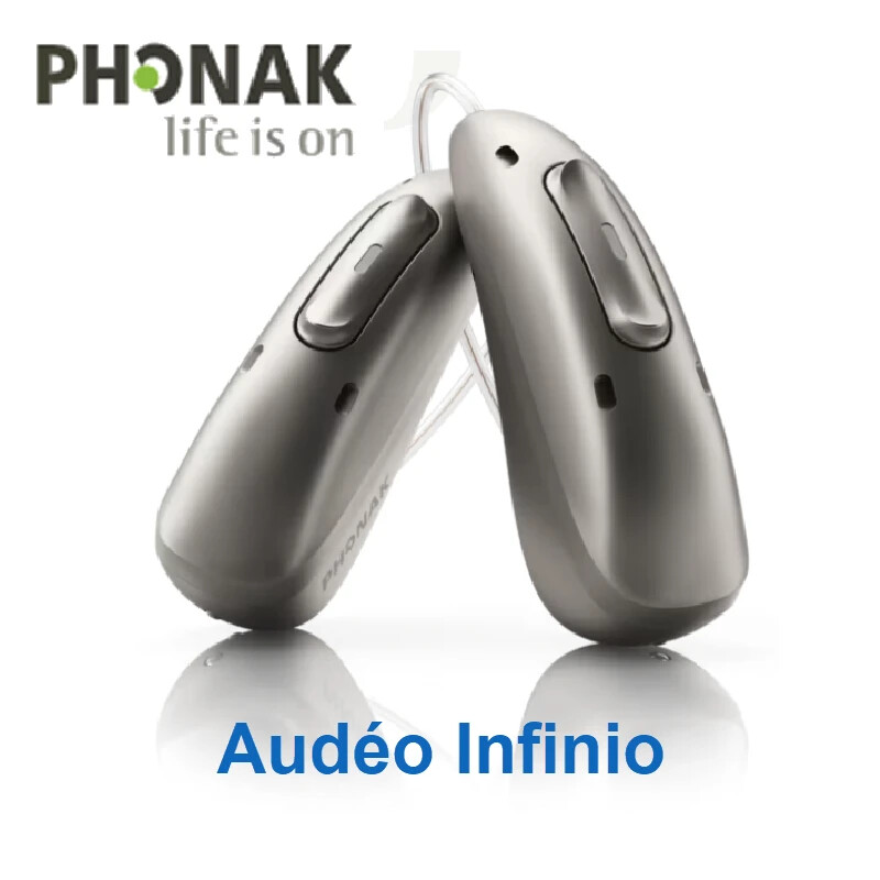 2 New Phonak Audeo Infinio I30 Ultra- Rechargeable-Graphite Gray -US Seller