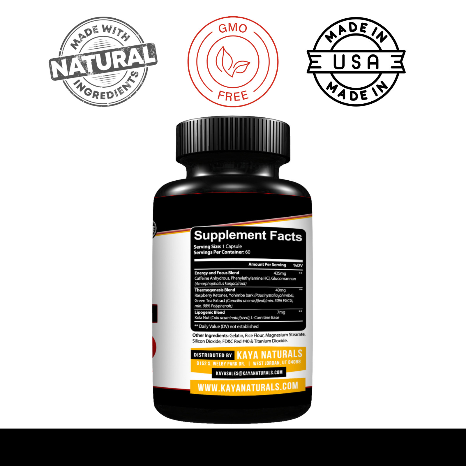 Premium OXY Burn Thermogenic 471mg Appetite Control Weight Loss Fat Burner