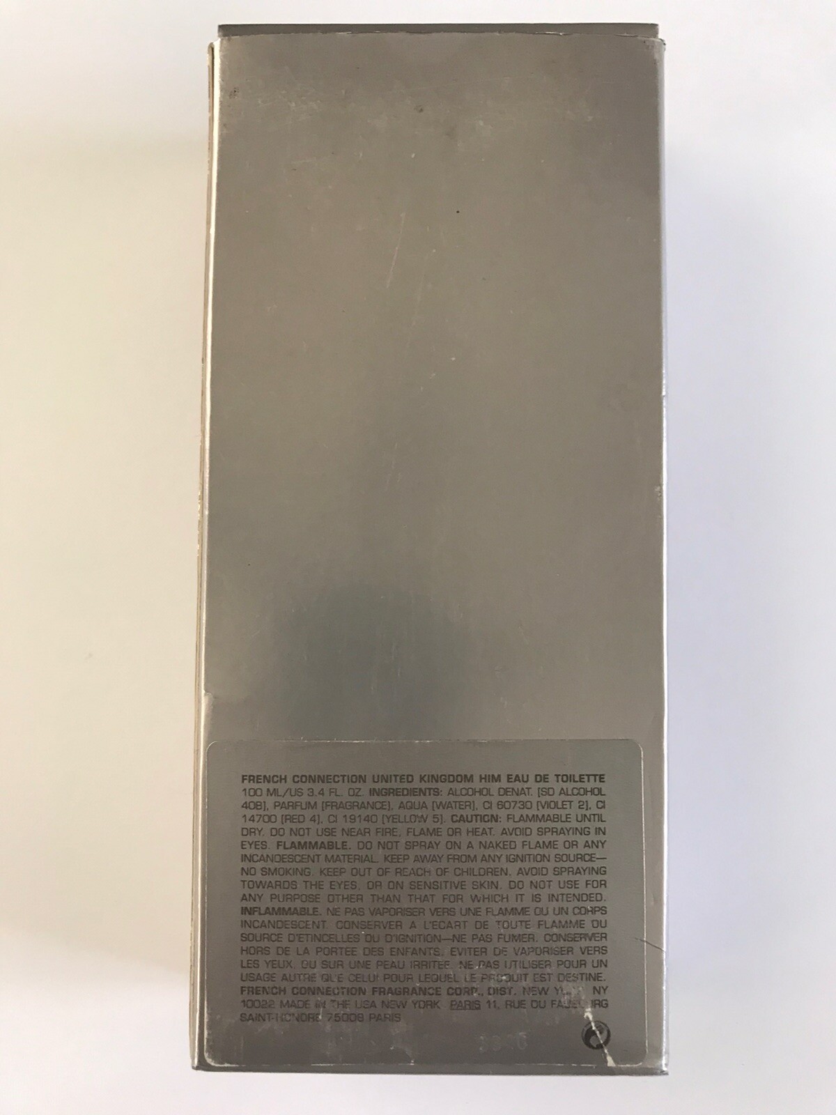 French Connection United Kingdom Him 3.4 oz 100 ml Eau De Toilette Spray NIB Men