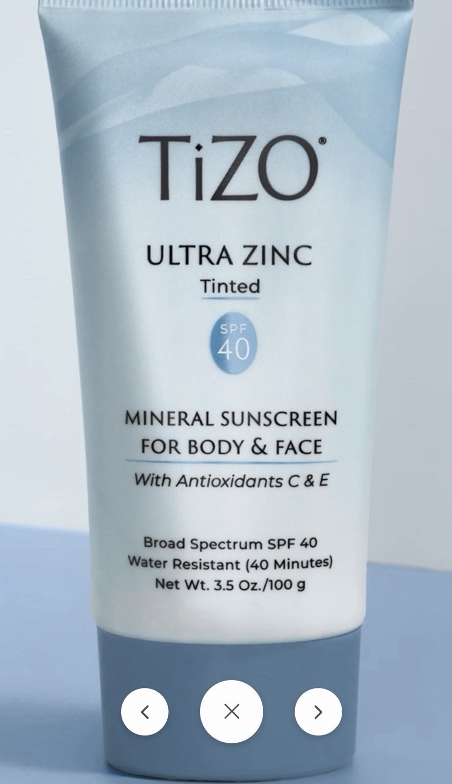 TIZO Ultra Zinc Body & Face Tinted SPF 40 Sunscreen 3.5fl. oz- FRESH- BRAND NEW.