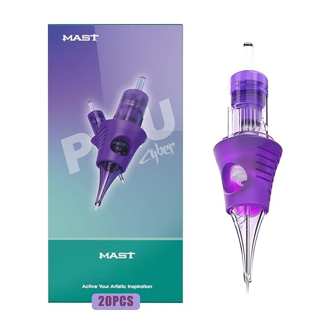 Mast Tattoo Cyber Cartridges for Pro Tattoo Artists 50-Count Mixed Sizes 12 M2