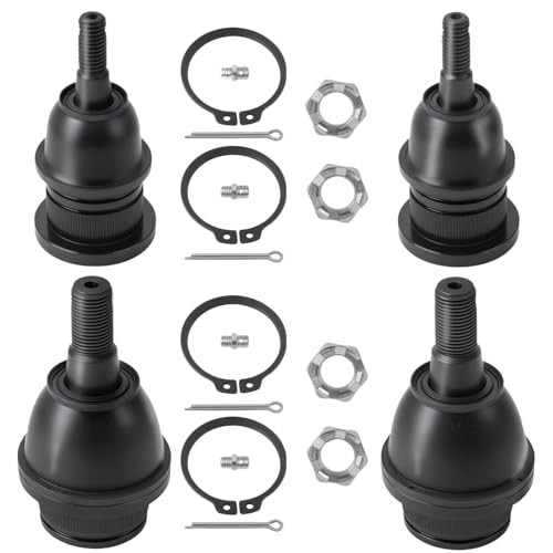 Front Upper & Lower Ball Joints Kit Compatible With Chevy GMC Cadillac Vehicle