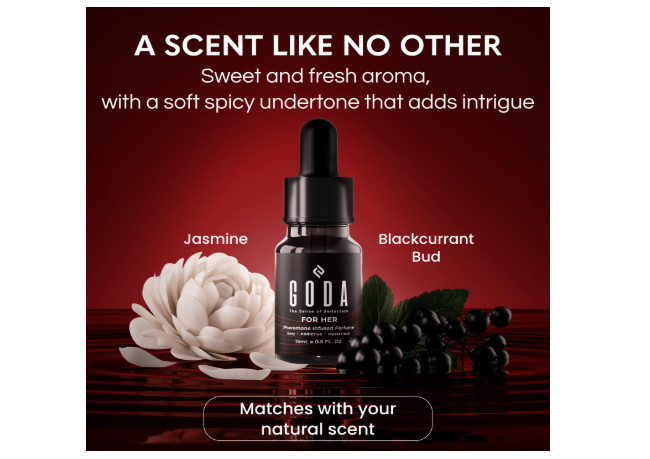 15ml GODA For Her Pheromone Perfume Women Long-Lasting with Jasmine and Rose Hot