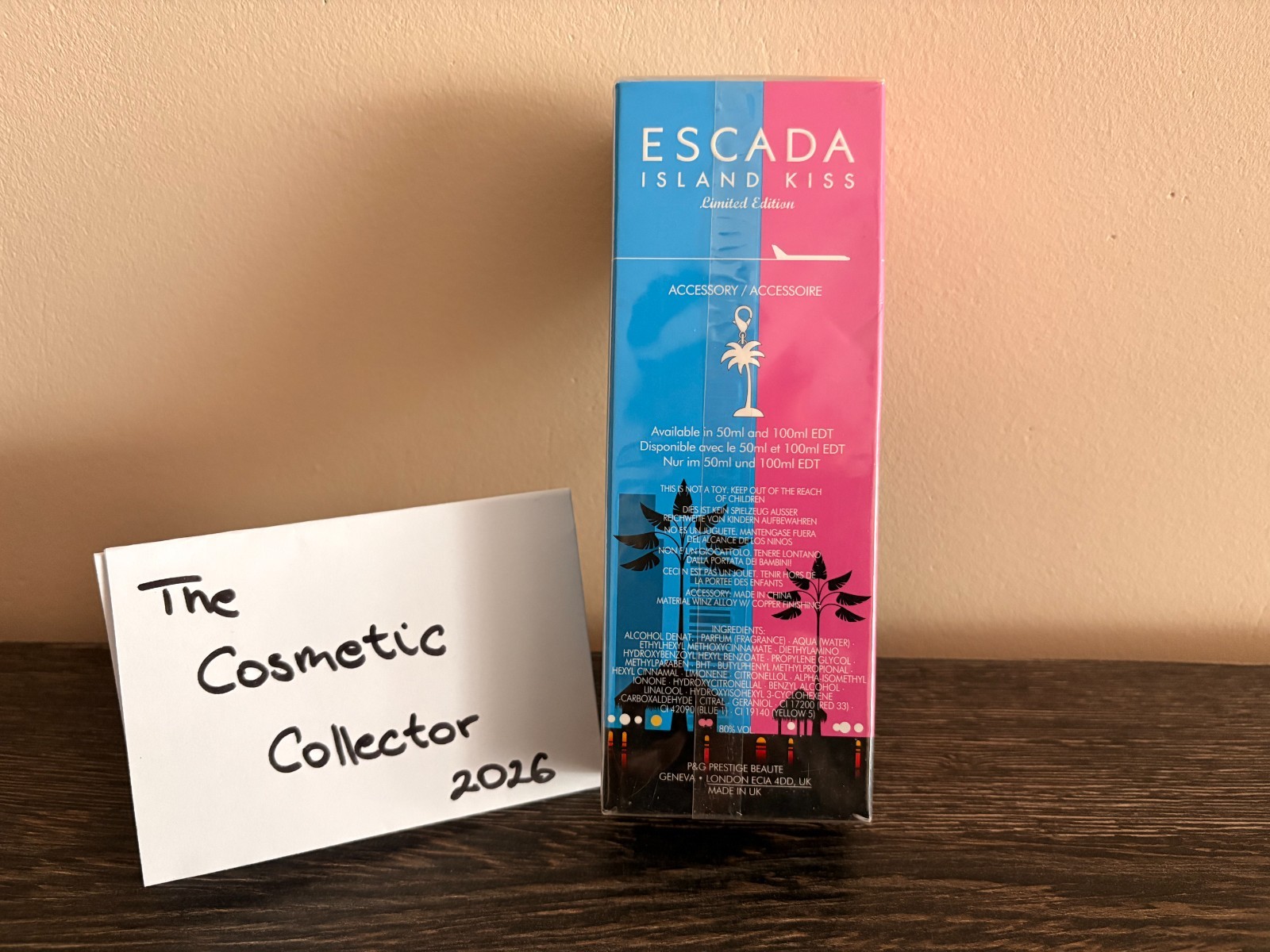 Sealed Limited Edition 2011 December Escada Island Kiss 50 ml Batch Code 1357