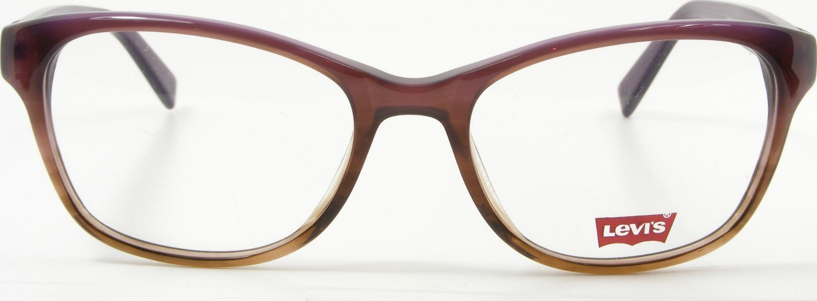 Levi’s LS2033 1122 Transparent Gradient Purple /Brown Eyeglasses Frame 52-17-135